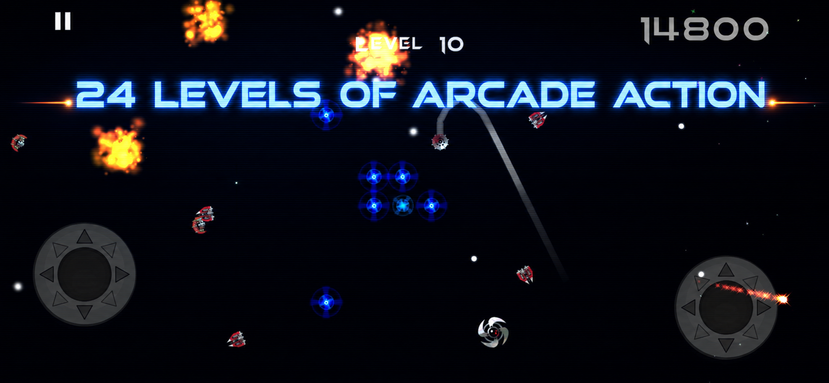 Space Bandits gameplay at level ten
